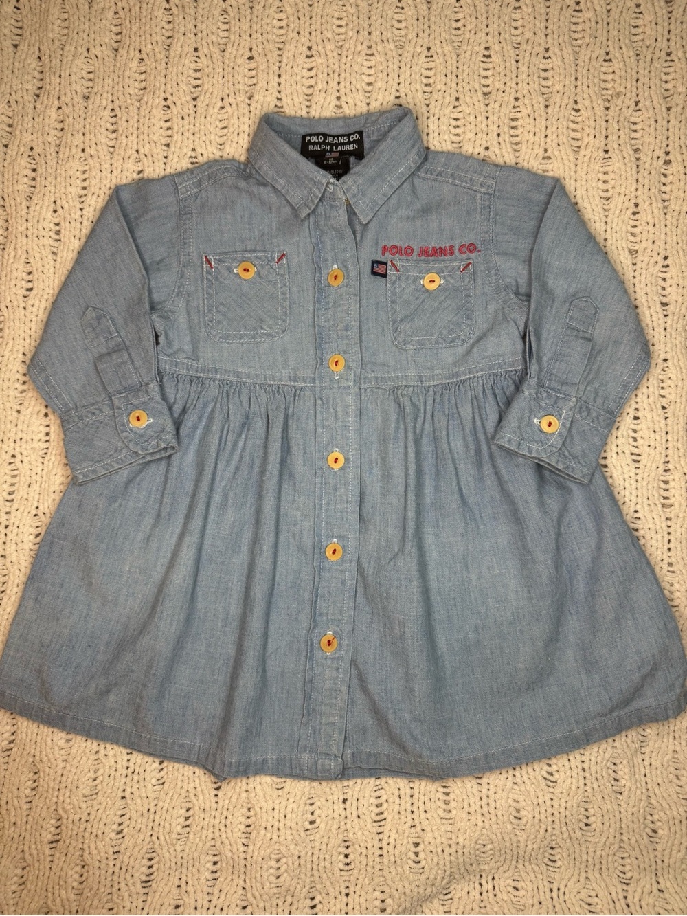 Ralph Lauren Polo Jeans Co. Light Blue Denim Dress